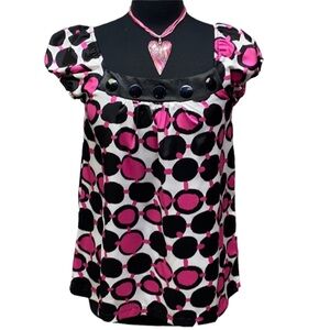 Joy Joy Printed Design Blouse